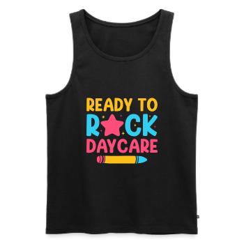 Ready To Rock Daycare Babysitter Daycare Provider - Männer Premium Bio Tank Top - Schwarz - Vorne - Michal (187cm)