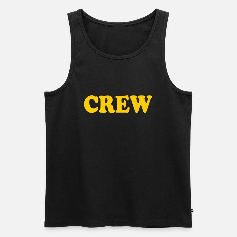Crew - Männer Premium Bio Tank Top - Schwarz