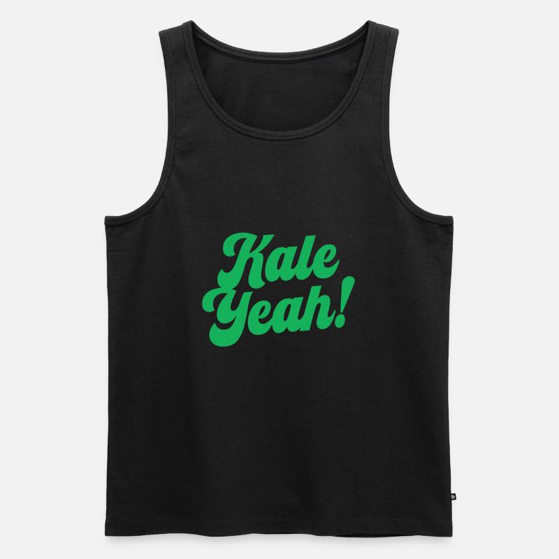 Grünkohl ja - Männer Premium Bio Tank Top - Schwarz