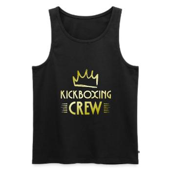 Kickboxing Crew - Men's Premium Organic Tank Top - black - Front - Michal (187cm)