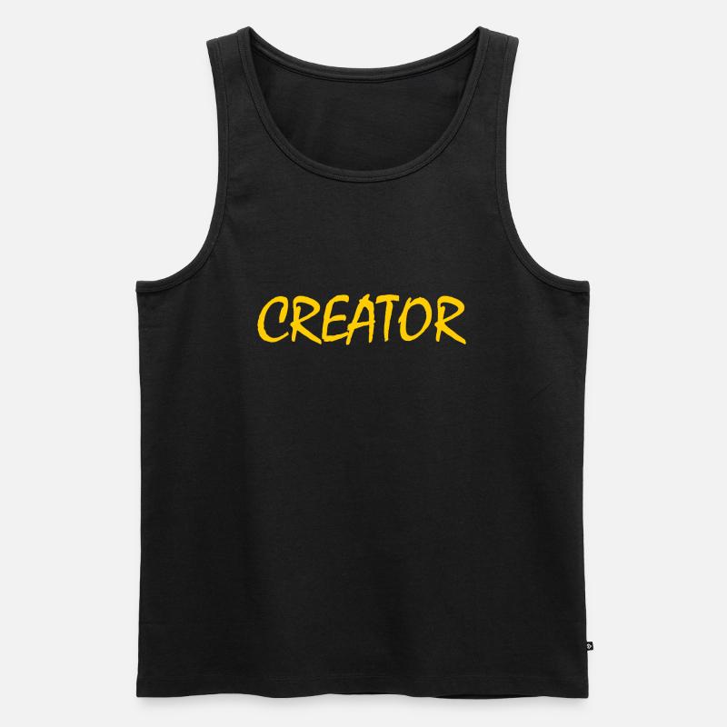 Creator - Männer Premium Bio Tank Top - Schwarz
