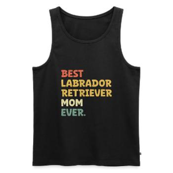 Best Labrador Retriever Mom Ever Lab Dog - Men's Premium Organic Tank Top - black - Front - AI Model Male 178 light (178cm)