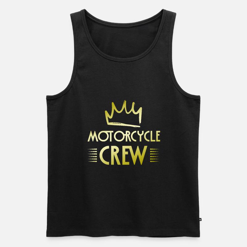 Motorcycle Crew - Männer Premium Bio Tank Top - Schwarz