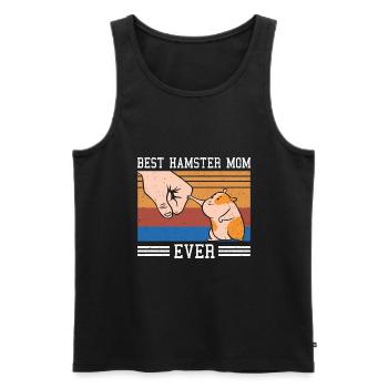 Best Hamster Mom Ever Hamster Lover Pet Owner Dwar - Männer Premium Bio Tank Top - Schwarz - Vorne - Michal (187cm)