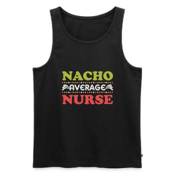 Nourriture mexicaine Cinco de Mayo Infirmière - Débardeur bio Premium Homme - noir - Devant - Michal (187cm)