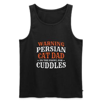 Persian Cat Cat Lover Cat Owner Persian Longhair C - Men's Premium Organic Tank Top - black - Front - AI Model Male 178 light (178cm)