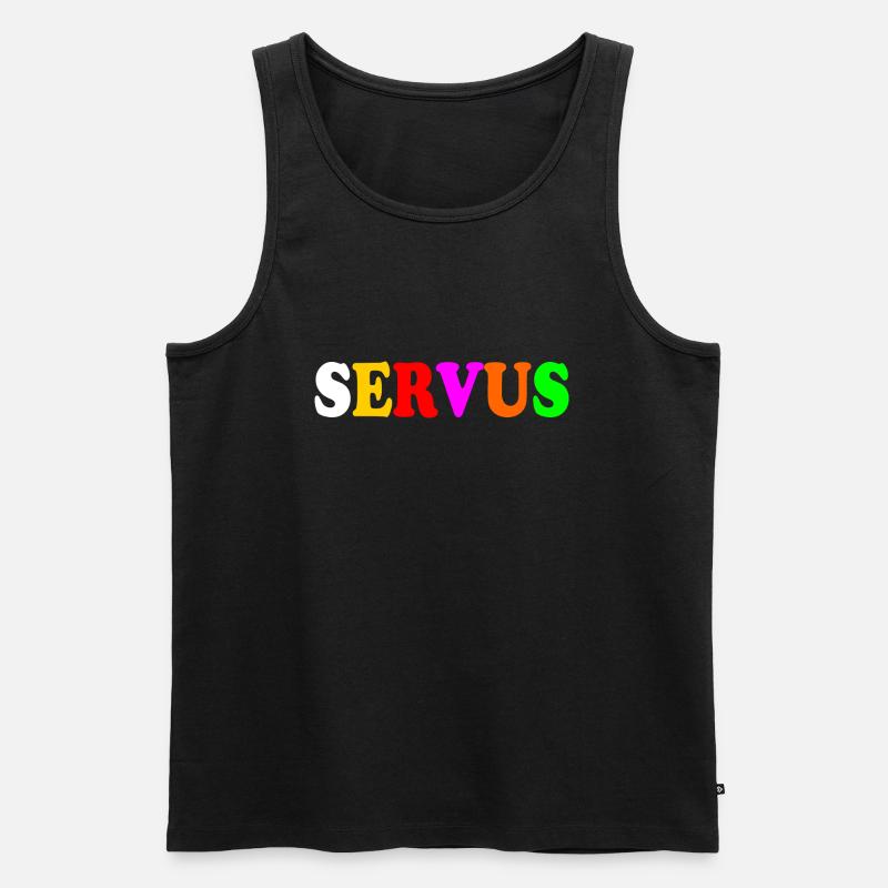 servus - Männer Premium Bio Tank Top - Schwarz
