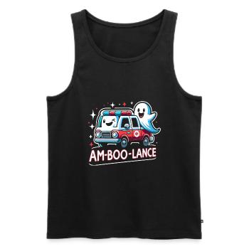 Am-Boo-Lance Krankenwagenfahrer Rettungssanitäter EMS Hallo - Männer Premium Bio Tank Top - Schwarz - Vorne - AI Model Male 178 light (178cm)