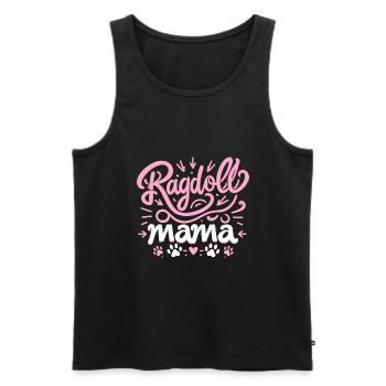 Ragdoll Mama Ragdolls Besitzer Katzenliebhaber - Männer Premium Bio Tank Top - Schwarz - Vorne - Michal (187cm)