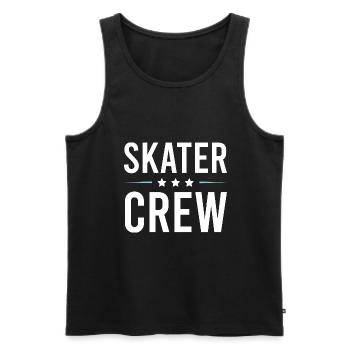 Skater Crew - Männer Premium Bio Tank Top - Schwarz - Vorne - AI Model Male 178 light (178cm)