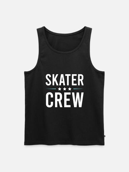 Skater Crew - Men's Premium Organic Tank Top - black