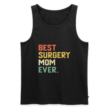 Beste Chirurgie Mutter aller Zeiten Chirurg Chirurgischer Arzt Surg - Männer Premium Bio Tank Top - Schwarz - Vorne - AI Model Male 178 light (178cm)