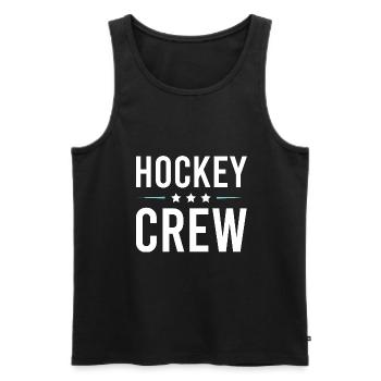 Équipe de hockey - Débardeur bio Premium Homme - noir - Devant - AI Model Male 178 light (178cm)