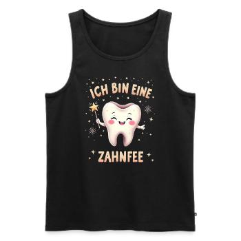 Zahnfee Kostüm Zahn Zauberstab Fee Fasching - Männer Premium Bio Tank Top - Schwarz - Vorne - Michal (187cm)