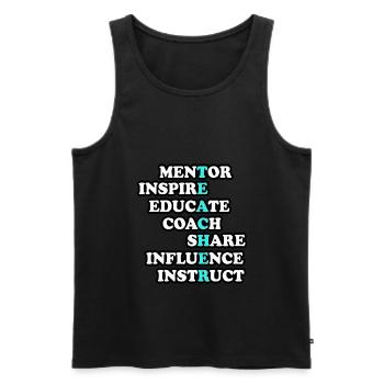 Funny Teacher Gift - Geschenk für Lehrerin - Männer Premium Bio Tank Top - Schwarz - Vorne - AI Model Male 178 light (178cm)