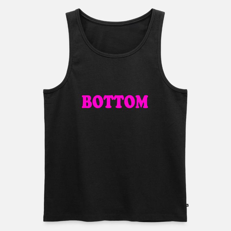 Bottom - Männer Premium Bio Tank Top - Schwarz