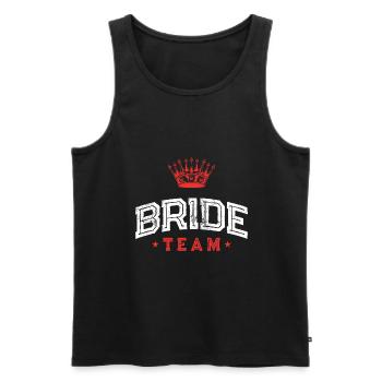 Bride Team - Männer Premium Bio Tank Top - Schwarz - Vorne - Michal (187cm)