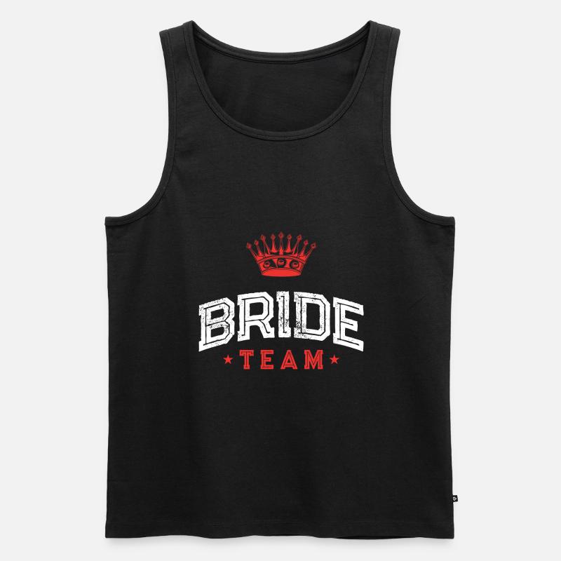 Bride Team - Männer Premium Bio Tank Top - Schwarz