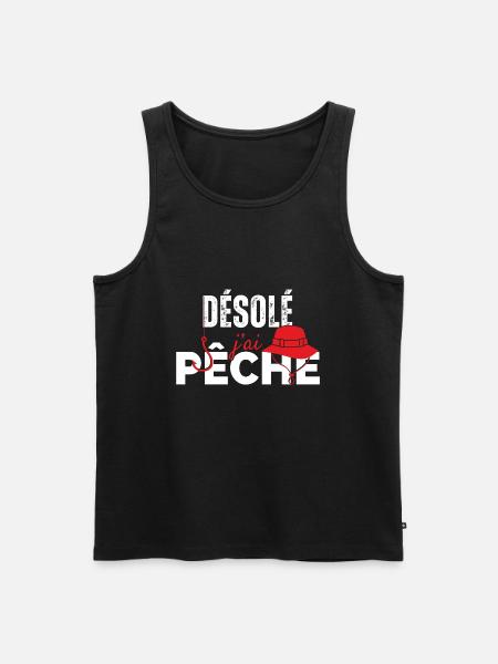 Sorry I Fished - Men's Premium Organic Tank Top - black