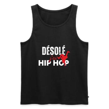 Sorry I Hip Hop - Männer Premium Bio Tank Top - Schwarz - Vorne - Michal (187cm)