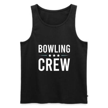 Bowling Crew - Men's Premium Organic Tank Top - black - Front - Michal (187cm)