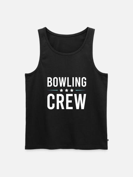 Bowling Crew - Men's Premium Organic Tank Top - black