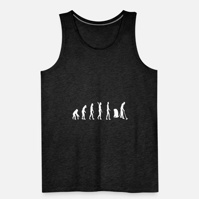 Evolution Hausmann Haushalt Ehemann Geschenkidee Männer Premium Bio Tank Top