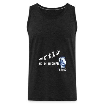 Cider Äppelwoi Bembel Hessen - Men's Premium Organic Tank Top - charcoal grey - Front - Alexander (188cm)