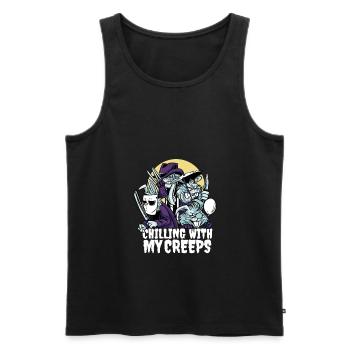25797 bunnytshirt pr et t shirt - Débardeur bio Premium Homme - noir - Devant - Michal (187cm)
