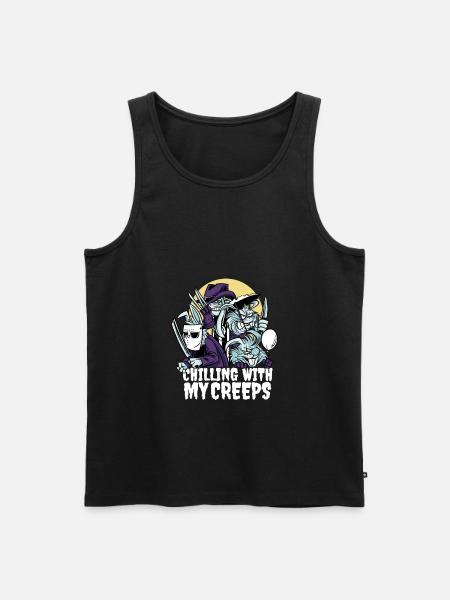 Halloween Grusel Design - Männer Premium Bio Tank Top - Schwarz