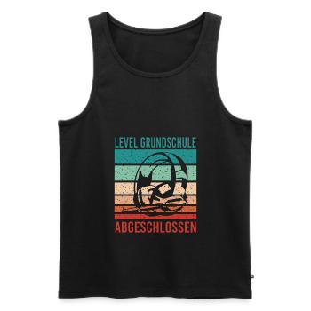 Grundschulabschluss Schulanfang Weiterführende - Männer Premium Bio Tank Top - Schwarz - Vorne - Michal (187cm)