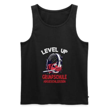 Grundschulabschluss Schulanfang Weiterführende - Männer Premium Bio Tank Top - Schwarz - Vorne - Michal (187cm)