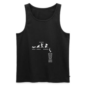 Dubbeglas Weinschorle Weinfest - Männer Premium Bio Tank Top - Schwarz - Vorne - AI Model Male 178 light (178cm)