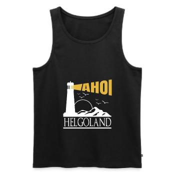 Helgoland Heligoland Nordseeurlaub - Männer Premium Bio Tank Top - Schwarz - Vorne - Michal (187cm)