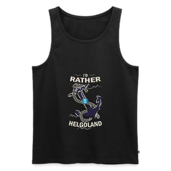 Helgoland Heligoland Nordseeurlaub - Männer Premium Bio Tank Top - Schwarz - Vorne - Michal (187cm)