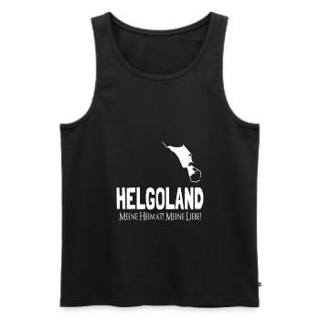 Helgoland Heligoland Nordseeurlaub - Männer Premium Bio Tank Top - Schwarz - Vorne - Michal (187cm)