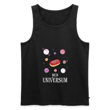 Mettbrötchen Mett Mettigel - Männer Premium Bio Tank Top - Schwarz - Vorne - Michal (187cm)
