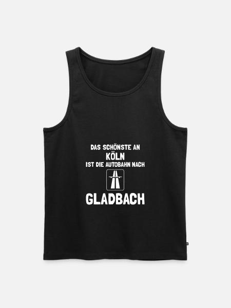 Mönchengladbach Fanartikel - Männer Premium Bio Tank Top - Schwarz