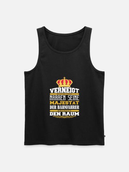Straßenbahnfahrer Straßenbahn S-Bahn - Männer Premium Bio Tank Top - Schwarz
