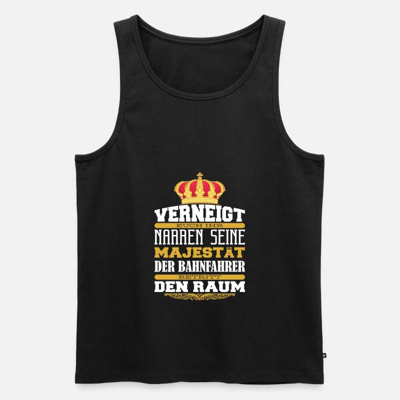 Straßenbahnfahrer Straßenbahn S-Bahn - Männer Premium Bio Tank Top - Schwarz