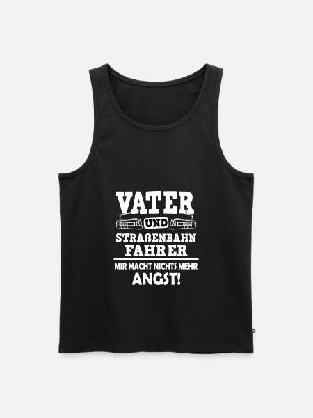 Straßenbahnfahrer Straßenbahn S-Bahn - Männer Premium Bio Tank Top - Schwarz