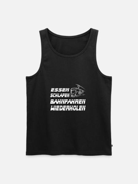 Straßenbahnfahrer Straßenbahn S-Bahn - Männer Premium Bio Tank Top - Schwarz