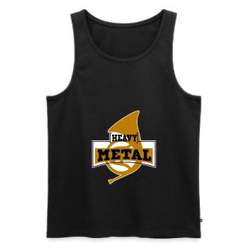 Waldhorn Hornspieler Waldhorn-Spieler - Männer Premium Bio Tank Top - Schwarz - Vorne - Michal (187cm)