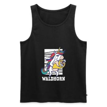 Waldhorn Hornspieler Waldhorn-Spieler - Männer Premium Bio Tank Top - Schwarz - Vorne - AI Model Male 178 light (178cm)