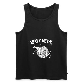 Waldhorn Hornspieler Waldhorn-Spieler - Männer Premium Bio Tank Top - Schwarz - Vorne - Michal (187cm)