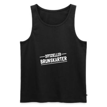 Schafkopf Spielregeln Schafkopfen - Männer Premium Bio Tank Top - Schwarz - Vorne - Michal (187cm)