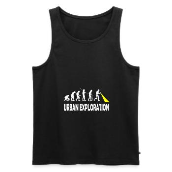 Urban exploration Urbexing Lost Places - Männer Premium Bio Tank Top - Schwarz - Vorne - Michal (187cm)