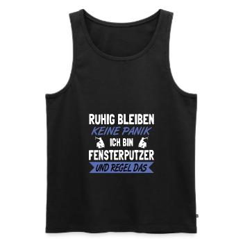 Fensterputzer Fensterreiniger Glasreiniger - Männer Premium Bio Tank Top - Schwarz - Vorne - Michal (187cm)