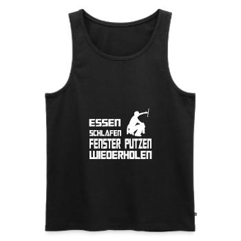 Fensterputzer Fensterreiniger Glasreiniger - Männer Premium Bio Tank Top - Schwarz - Vorne - Michal (187cm)