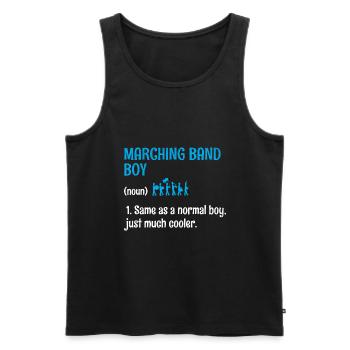 Blaskapelle Junge Sprüche Lustige Marsch Instrumen - Männer Premium Bio Tank Top - Schwarz - Vorne - Michal (187cm)